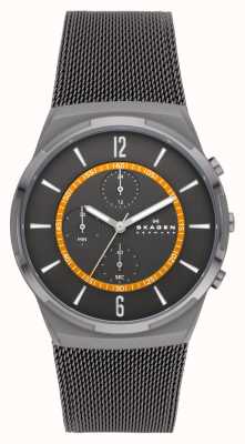 Skagen Orologio cronografo Melbye in maglia di acciaio inossidabile antracite SKW6804
