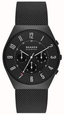 Skagen Orologio cronografo a mezzanotte con maglia in acciaio inossidabile Grenen SKW6822