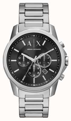 Armani Exchange Quadrante cronografo nero | bracciale in acciaio inossidabile AX1720