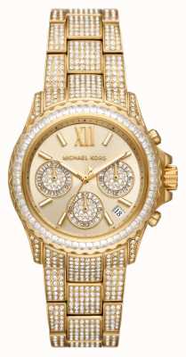 Michael Kors Bracciale da donna Everest con cristalli color oro MK7254