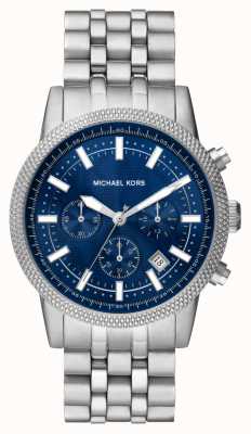 Michael Kors Orologio da uomo con cronografo hutton blu in acciaio inossidabile MK8952