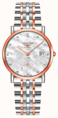 LONGINES L'elegante collezione longines con quadrante mop con diamanti incastonati L43125877