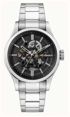 Ingersoll L'orologio automatico con quadrante nero scheletrato Armstrong I06803B