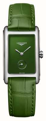 LONGINES Orologio Dolcevita quadrante verde cinturino in pelle verde L55124602
