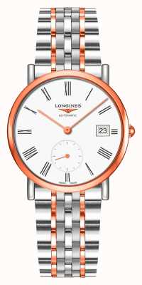 LONGINES Elegante orologio da collezione con quadrante bianco bicolore L43125117