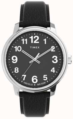 Timex Orologio con cinturino in pelle audace di facile lettura TW2V21400