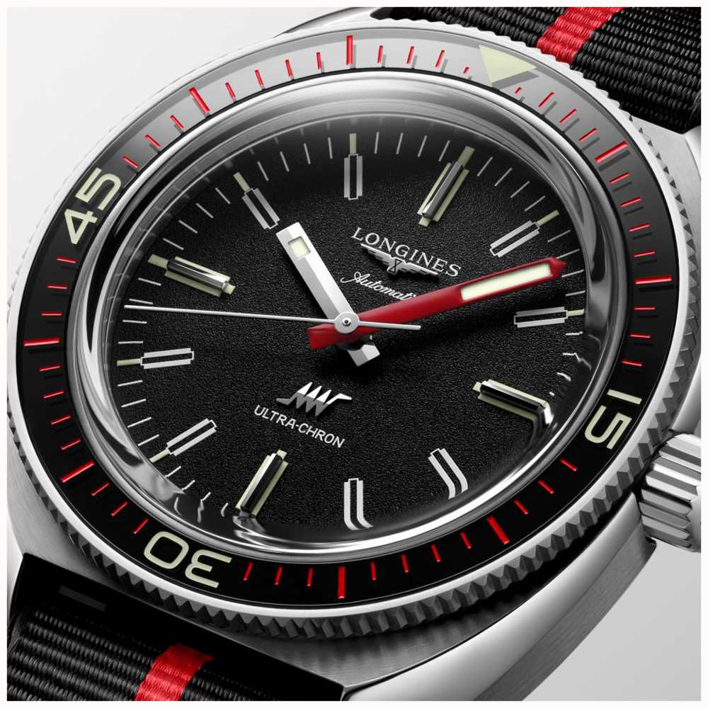 LONGINES Cronometro Automatico Ultra-chron (43 Mm) Quadrante Nero/cinturino  In L28364528 - First Class Watches™ ITA