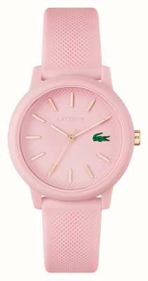 Lacoste 12.12 | quadrante rosa | orologio con cinturino in resina rosa 2001213
