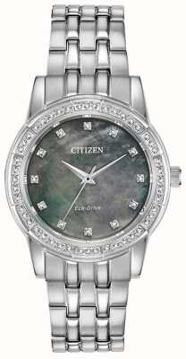 Citizen Acciaio inossidabile da donna eco drive crystal EM0770-52Y