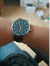 Customer picture of Kronaby Smartwatch ibrido Sekel (41mm) quadrante blu / cinturino in pelle italiana nera S3758/1