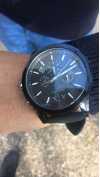 Customer picture of Armani Exchange Quadrante cronografo da uomo nero | cinturino in silicone nero AX1326