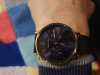 Customer picture of Bering | classico | oro rosa lucido | braccialetto a maglie blu | 14236-367